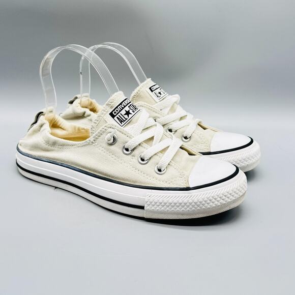 Converse Shoes Womens 8 Off White Tan Chuck Taylor All Star Shoreline Sneakers - Picture 2 of 11